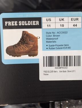 Free Soldier waterproof tactical hiking boots- 11